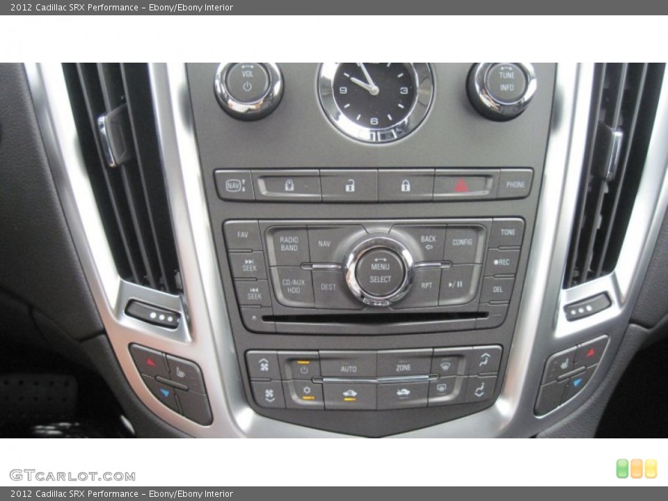 Ebony/Ebony Interior Controls for the 2012 Cadillac SRX Performance #53759389