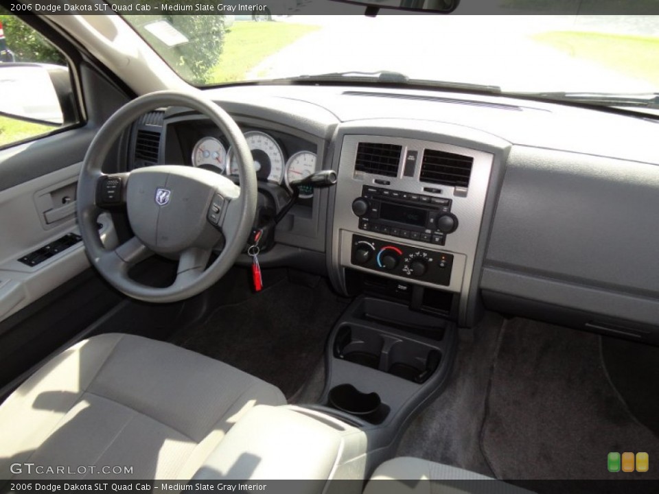 Medium Slate Gray Interior Dashboard for the 2006 Dodge Dakota SLT Quad Cab #53760328