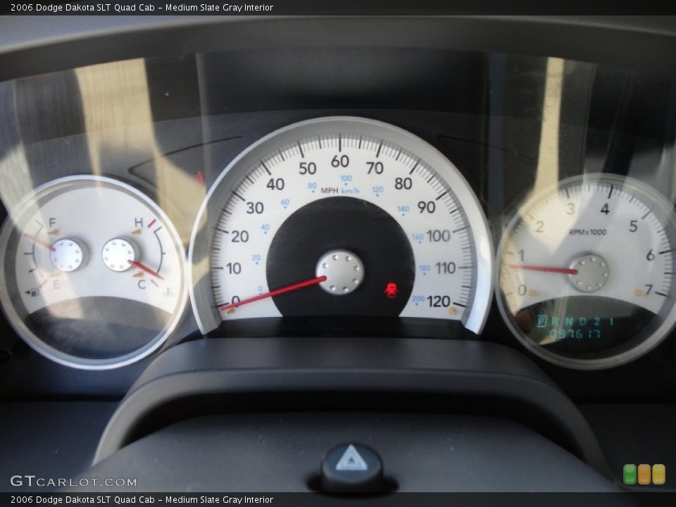 Medium Slate Gray Interior Gauges for the 2006 Dodge Dakota SLT Quad Cab #53760400