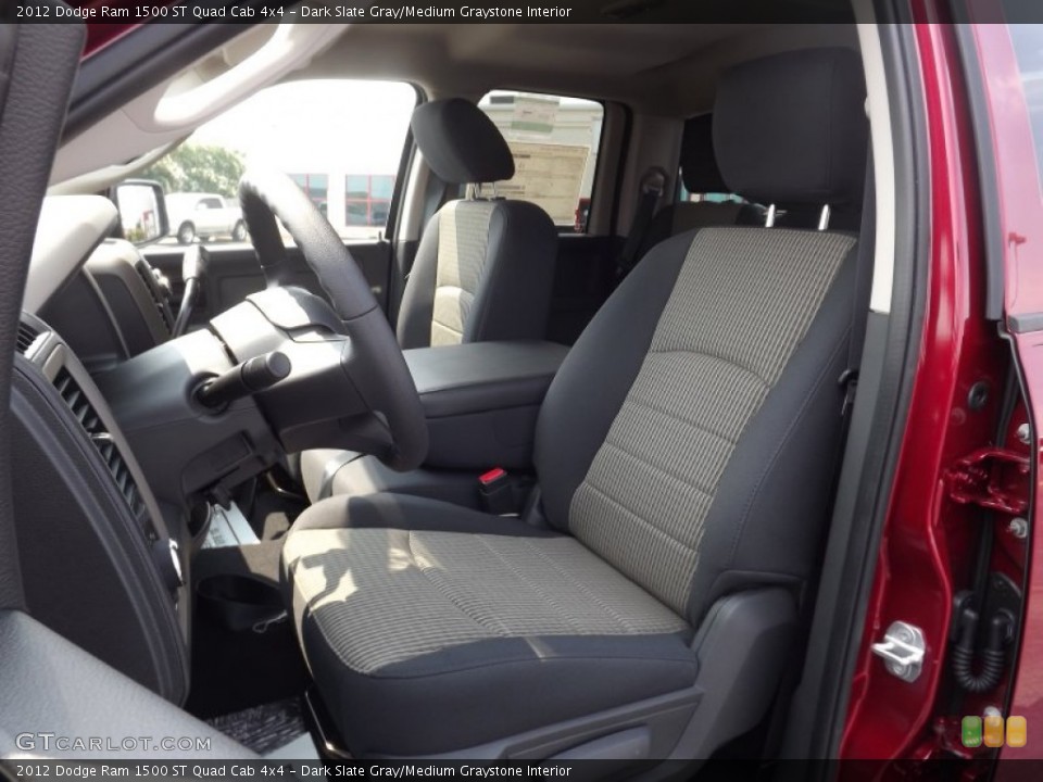 Dark Slate Gray/Medium Graystone Interior Photo for the 2012 Dodge Ram 1500 ST Quad Cab 4x4 #53761352