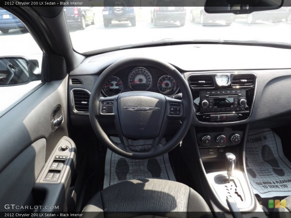Black Interior Dashboard for the 2012 Chrysler 200 LX Sedan #53761433