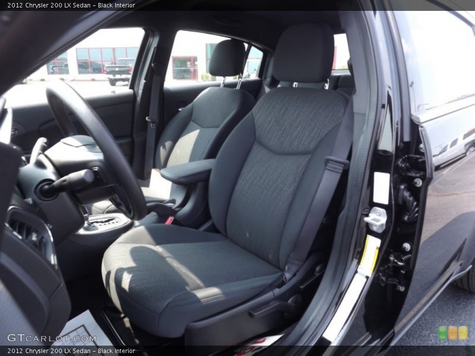 Black Interior Photo for the 2012 Chrysler 200 LX Sedan #53761457