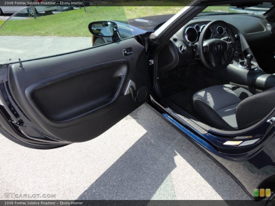 Ebony Interior Door Panel for the 2008 Pontiac Solstice Roadster #53762105