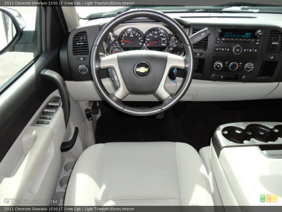 Light Titanium/Ebony Interior Dashboard for the 2011 Chevrolet Silverado 1500 LT Crew Cab #53762468