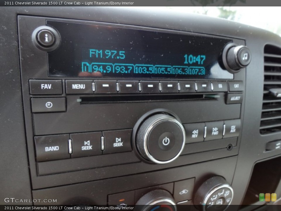 Light Titanium/Ebony Interior Audio System for the 2011 Chevrolet Silverado 1500 LT Crew Cab #53762585