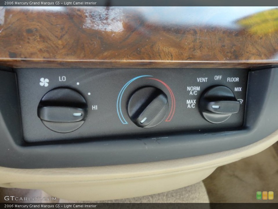 Light Camel Interior Controls for the 2006 Mercury Grand Marquis GS #53763485