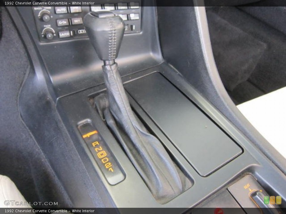 White Interior Transmission for the 1992 Chevrolet Corvette Convertible #53763890