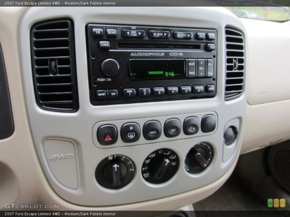 Medium/Dark Pebble Interior Controls for the 2007 Ford Escape Limited 4WD #53764633