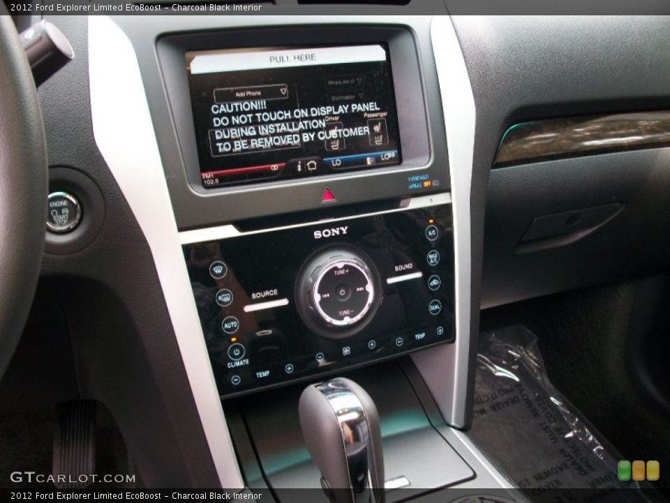 Charcoal Black Interior Controls for the 2012 Ford Explorer Limited EcoBoost #53764703