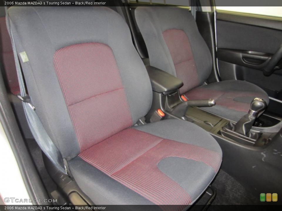 Black/Red Interior Photo for the 2006 Mazda MAZDA3 s Touring Sedan #53766620