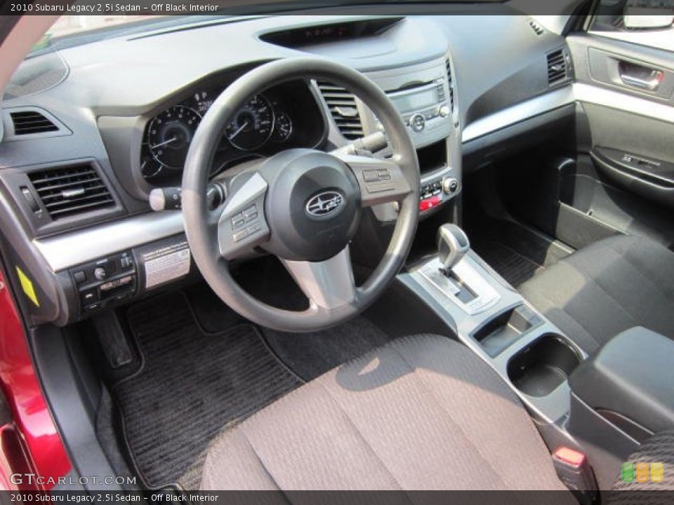 Off Black Interior Photo for the 2010 Subaru Legacy 2.5i Sedan #53766902