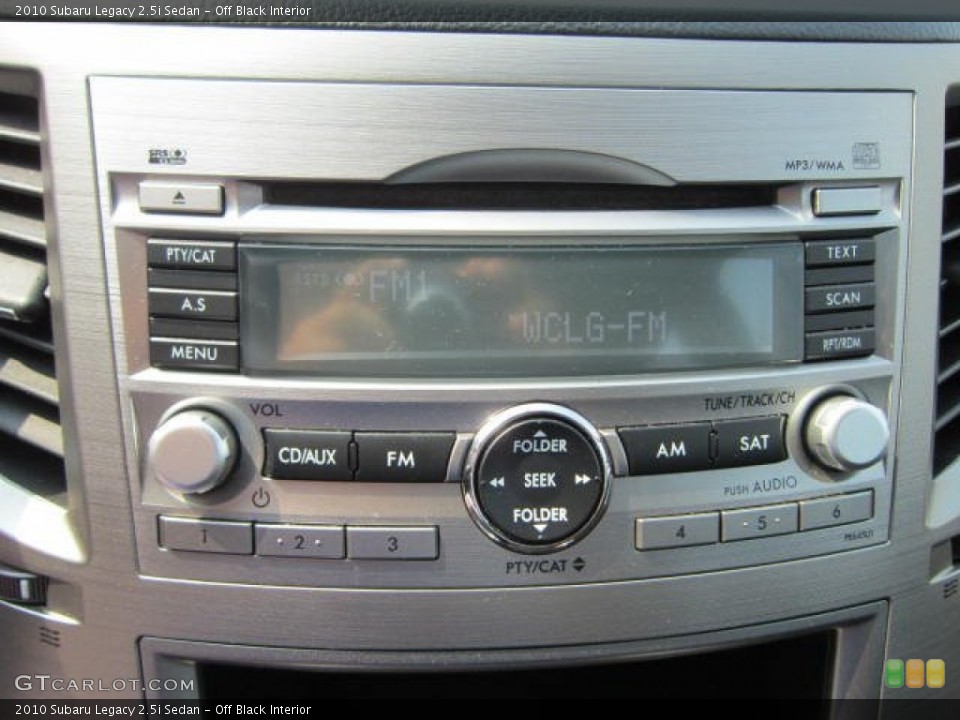 Off Black Interior Audio System for the 2010 Subaru Legacy 2.5i Sedan #53766986