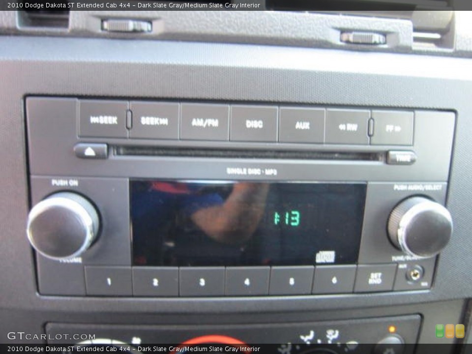 Dark Slate Gray/Medium Slate Gray Interior Audio System for the 2010 Dodge Dakota ST Extended Cab 4x4 #53767346