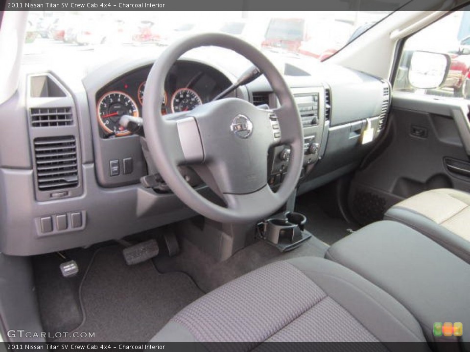 Charcoal Interior Photo for the 2011 Nissan Titan SV Crew Cab 4x4 #53768609