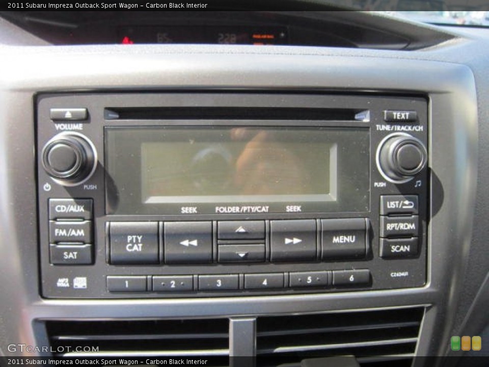Carbon Black Interior Audio System for the 2011 Subaru Impreza Outback Sport Wagon #53769707
