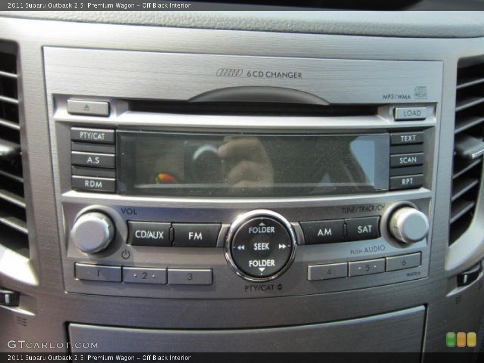 Off Black Interior Audio System for the 2011 Subaru Outback 2.5i Premium Wagon #53770421