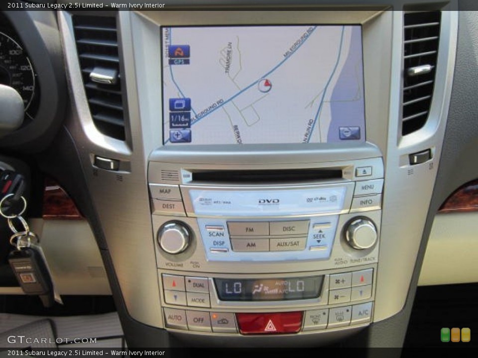 Warm Ivory Interior Navigation for the 2011 Subaru Legacy 2.5i Limited #53771351