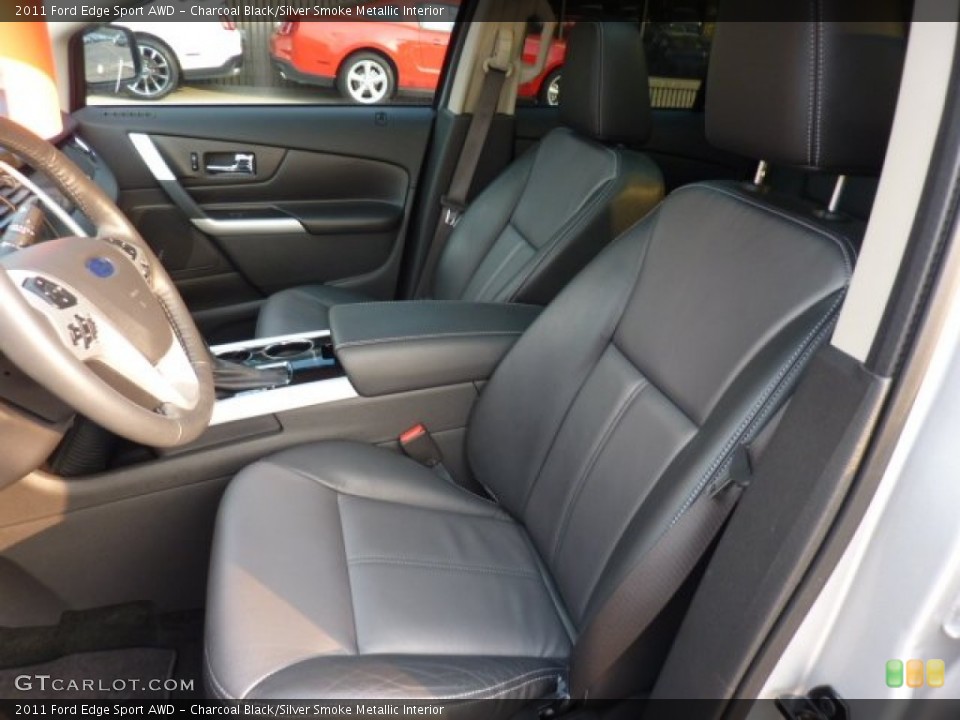 Charcoal Black/Silver Smoke Metallic Interior Photo for the 2011 Ford Edge Sport AWD #53772713