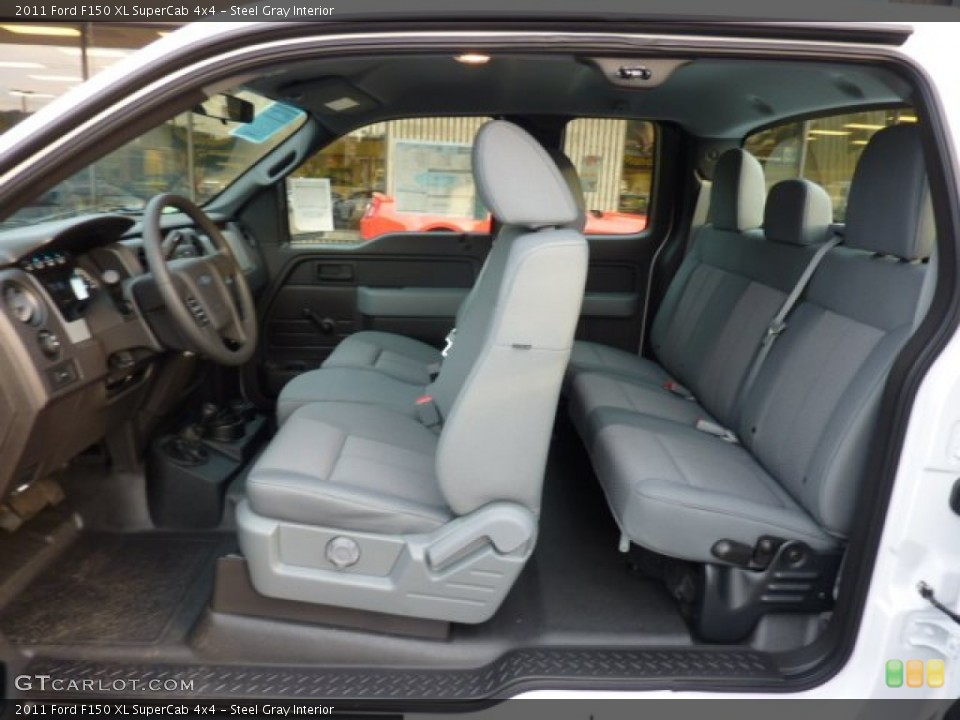 Steel Gray Interior Photo for the 2011 Ford F150 XL SuperCab 4x4 #53774285