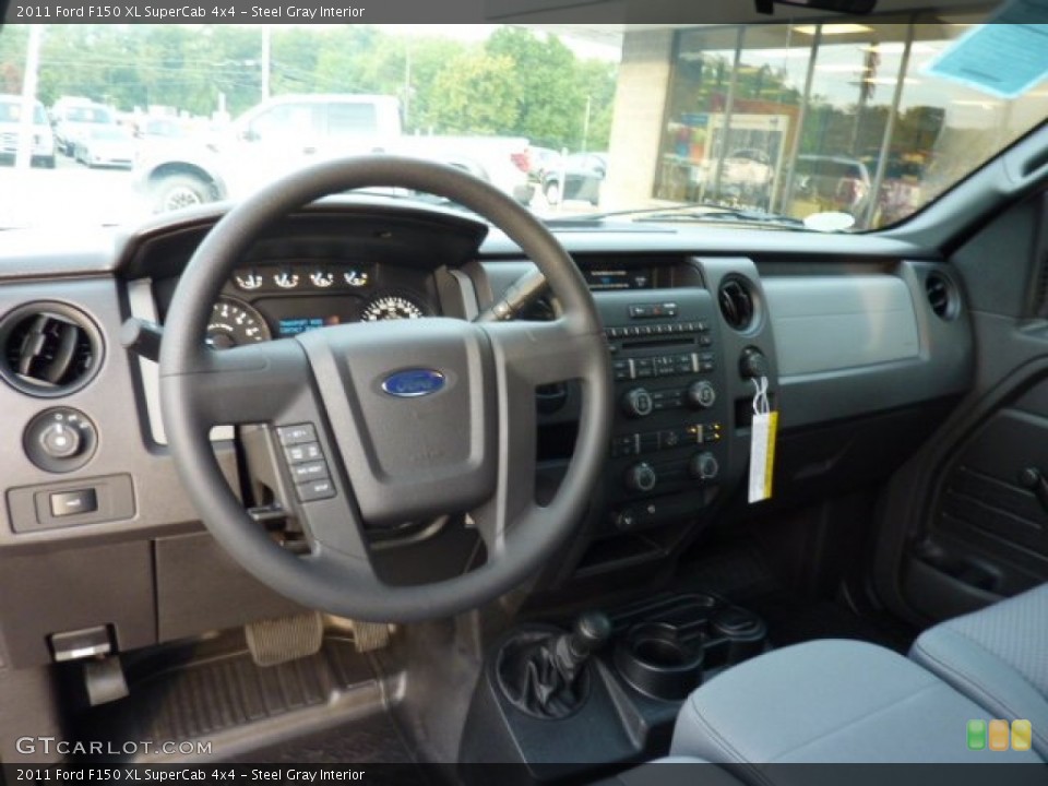 Steel Gray Interior Dashboard for the 2011 Ford F150 XL SuperCab 4x4 #53774292
