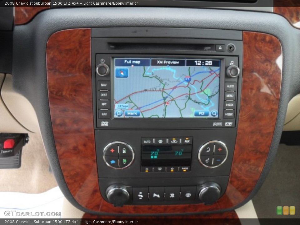 Light Cashmere/Ebony Interior Navigation for the 2008 Chevrolet Suburban 1500 LTZ 4x4 #53774306