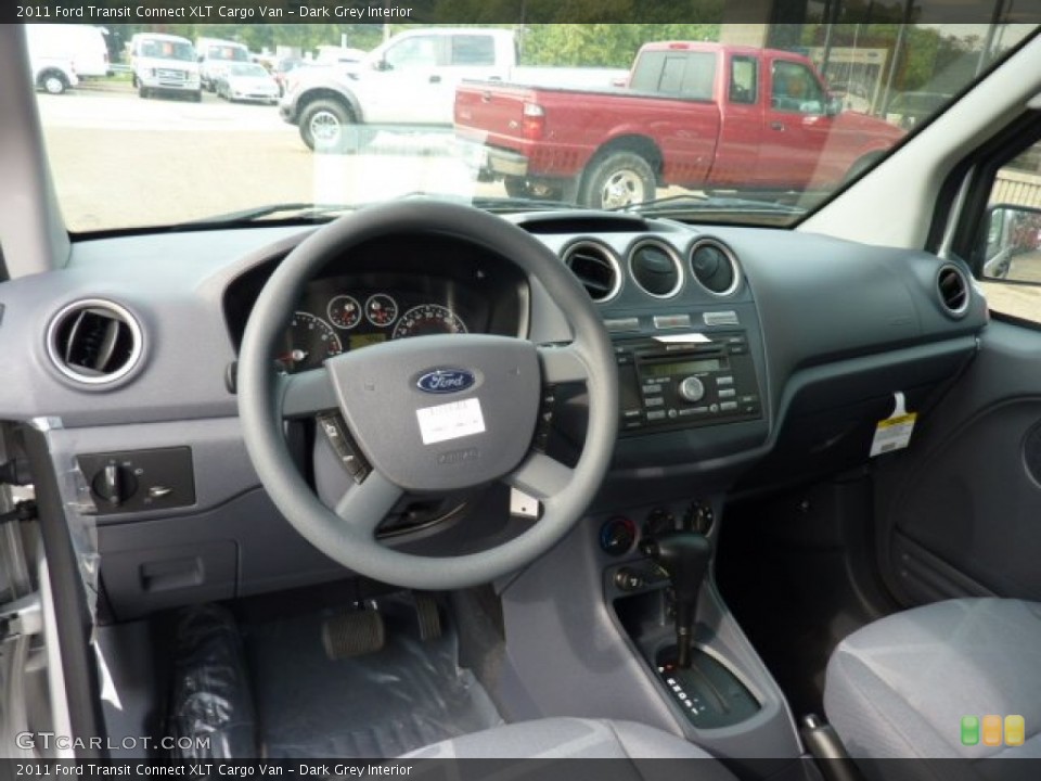 Dark Grey Interior Dashboard for the 2011 Ford Transit Connect XLT Cargo Van #53774531