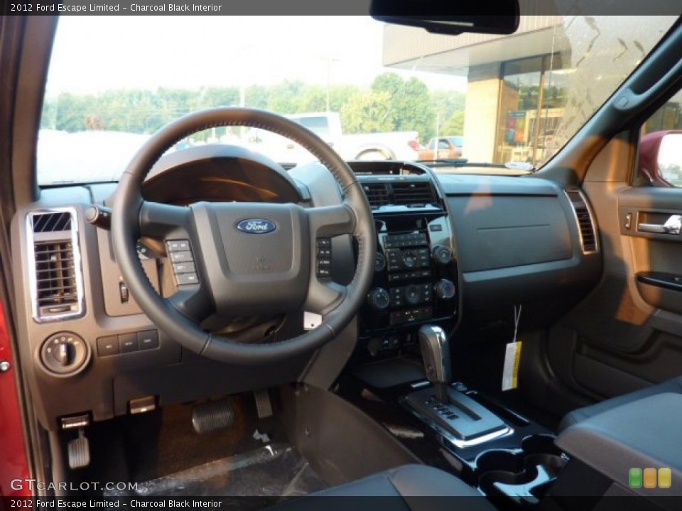 Charcoal Black Interior Dashboard for the 2012 Ford Escape Limited #53774780