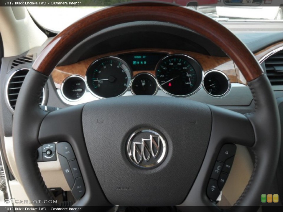 Cashmere Interior Steering Wheel for the 2012 Buick Enclave FWD #53774954
