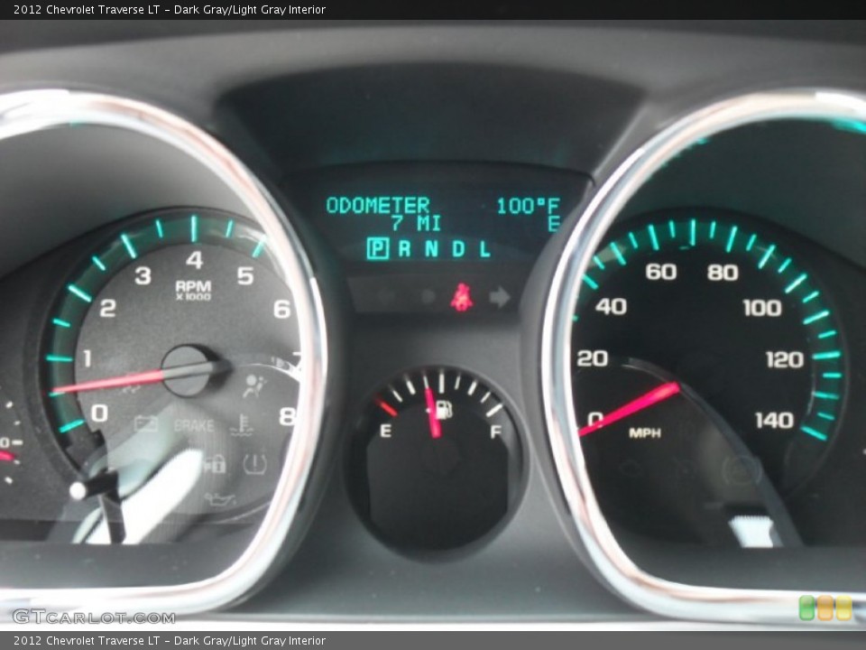 Dark Gray/Light Gray Interior Gauges for the 2012 Chevrolet Traverse LT #53775321