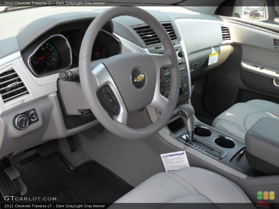 Dark Gray/Light Gray Interior Prime Interior for the 2012 Chevrolet Traverse LT #53775435