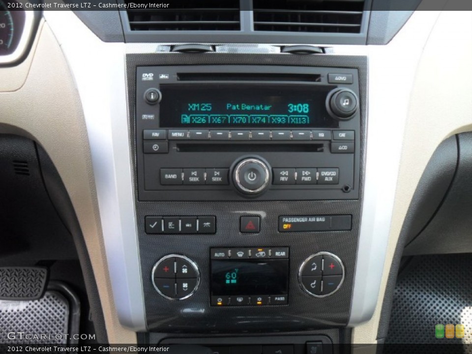 Cashmere/Ebony Interior Controls for the 2012 Chevrolet Traverse LTZ #53775501