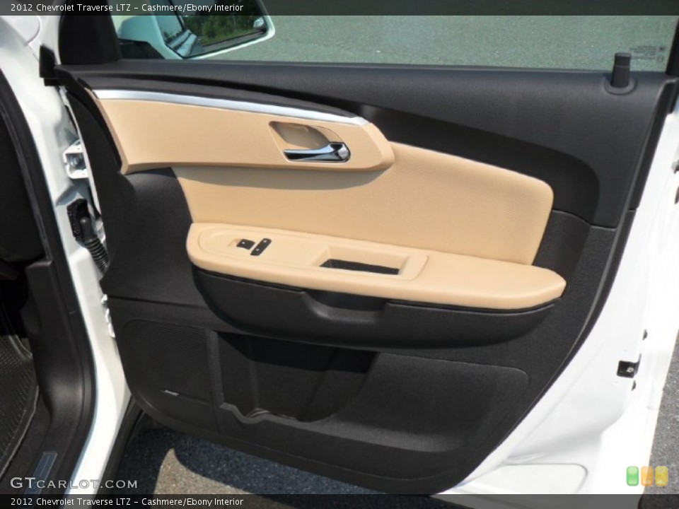 Cashmere/Ebony Interior Door Panel for the 2012 Chevrolet Traverse LTZ #53775579