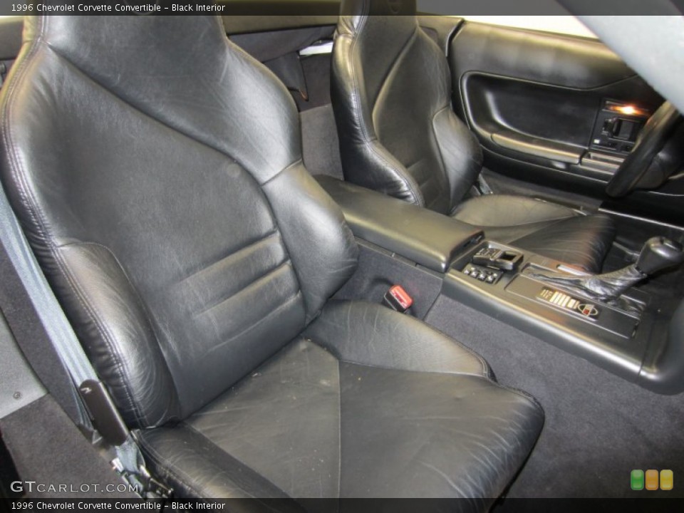 Black Interior Photo for the 1996 Chevrolet Corvette Convertible #53775656