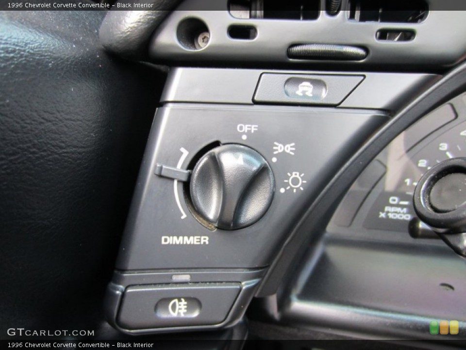 Black Interior Controls for the 1996 Chevrolet Corvette Convertible #53775681