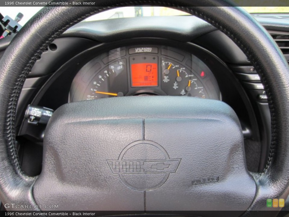 Black Interior Steering Wheel for the 1996 Chevrolet Corvette Convertible #53775687