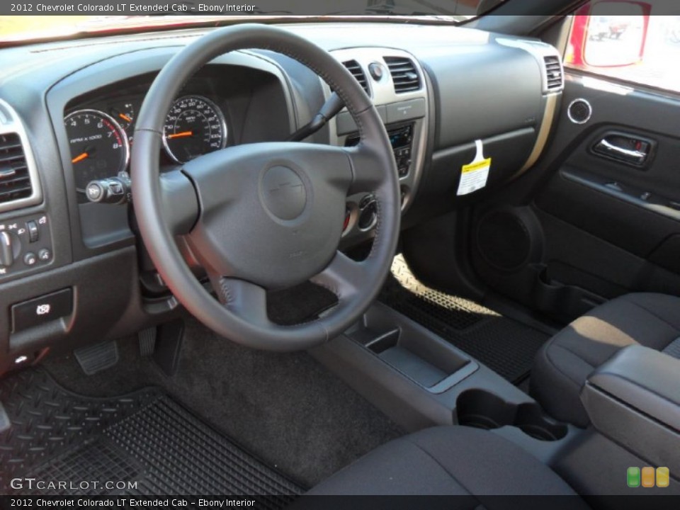 Ebony Interior Prime Interior for the 2012 Chevrolet Colorado LT Extended Cab #53776315