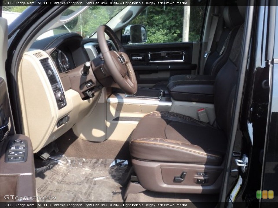 Light Pebble Beige/Bark Brown Interior Photo for the 2012 Dodge Ram 3500 HD Laramie Longhorn Crew Cab 4x4 Dually #53776933