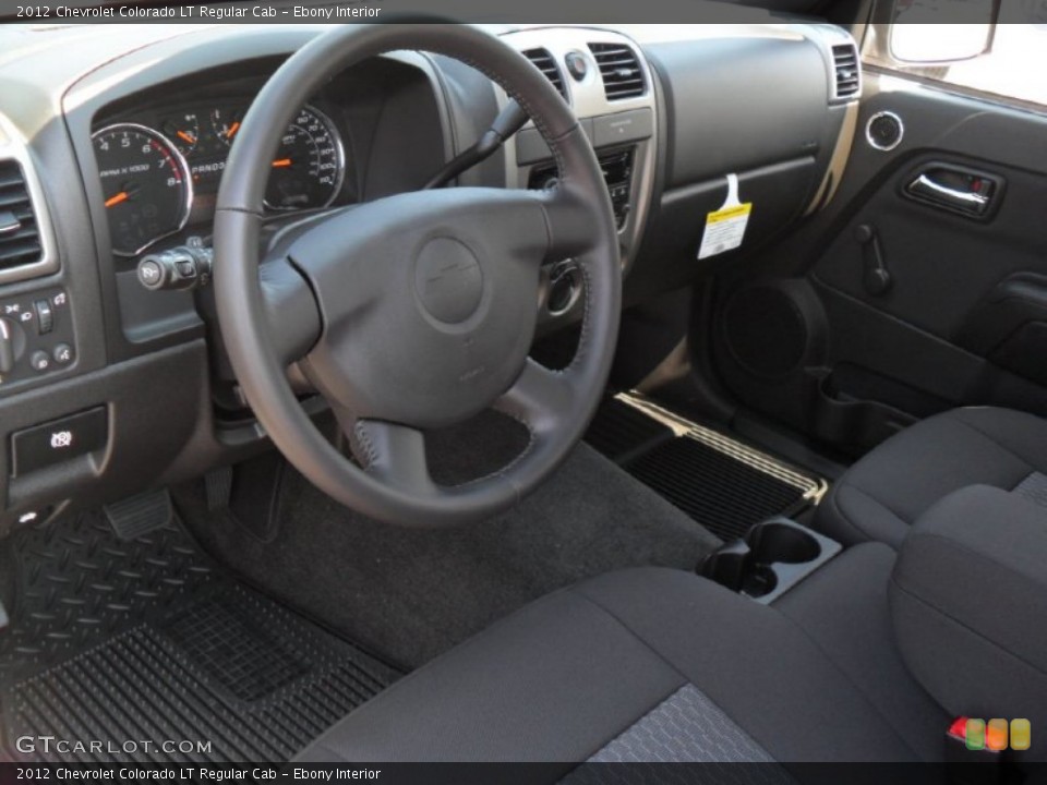 Ebony Interior Prime Interior for the 2012 Chevrolet Colorado LT Regular Cab #53776954