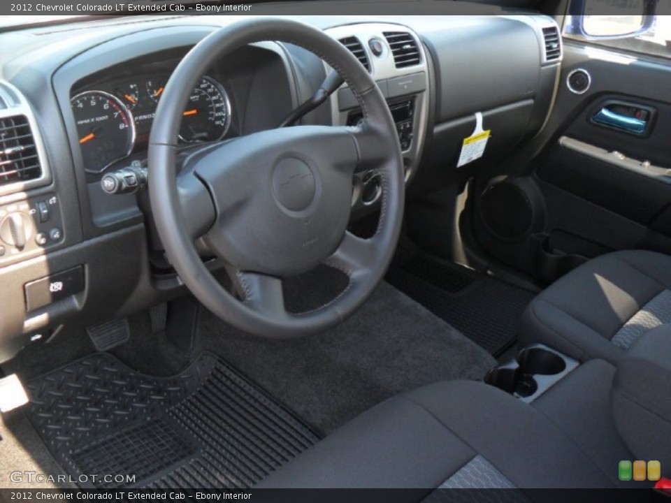 Ebony Interior Prime Interior for the 2012 Chevrolet Colorado LT Extended Cab #53777242