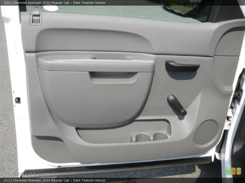 Dark Titanium Interior Door Panel for the 2011 Chevrolet Silverado 1500 Regular Cab #53777338