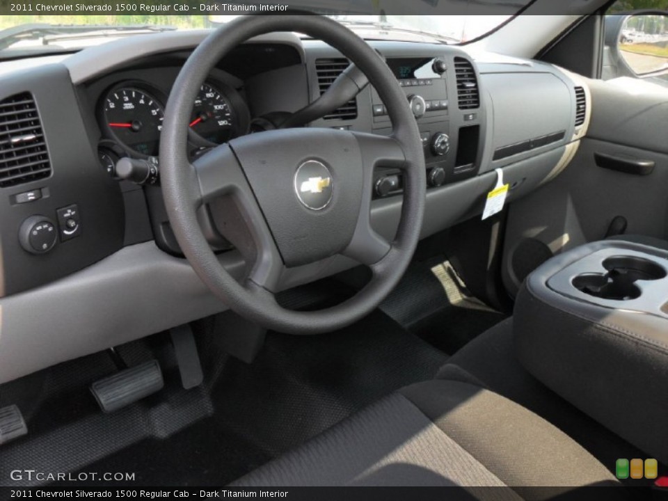 Dark Titanium Interior Prime Interior for the 2011 Chevrolet Silverado 1500 Regular Cab #53777476