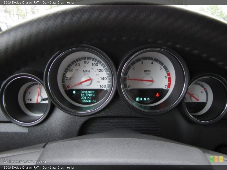 Dark Slate Gray Interior Gauges for the 2009 Dodge Charger R/T #53777518