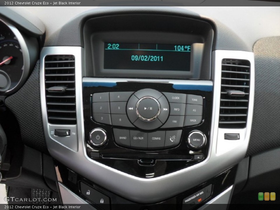 Jet Black Interior Controls for the 2012 Chevrolet Cruze Eco #53778204