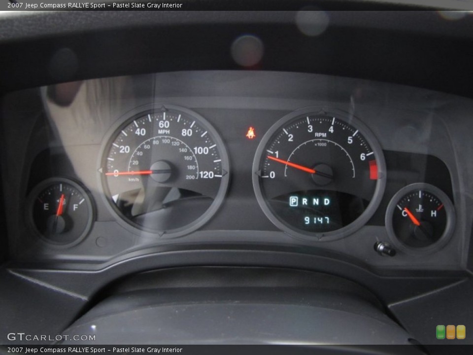 Pastel Slate Gray Interior Gauges for the 2007 Jeep Compass RALLYE Sport #53778256