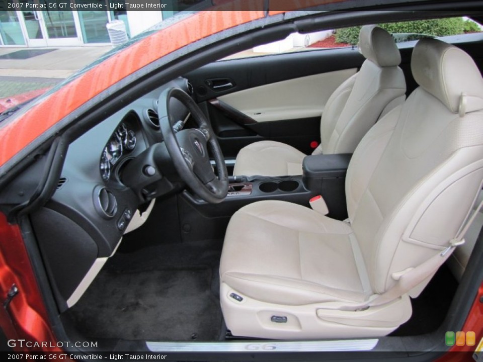 Light Taupe Interior Photo for the 2007 Pontiac G6 GT Convertible #53778454