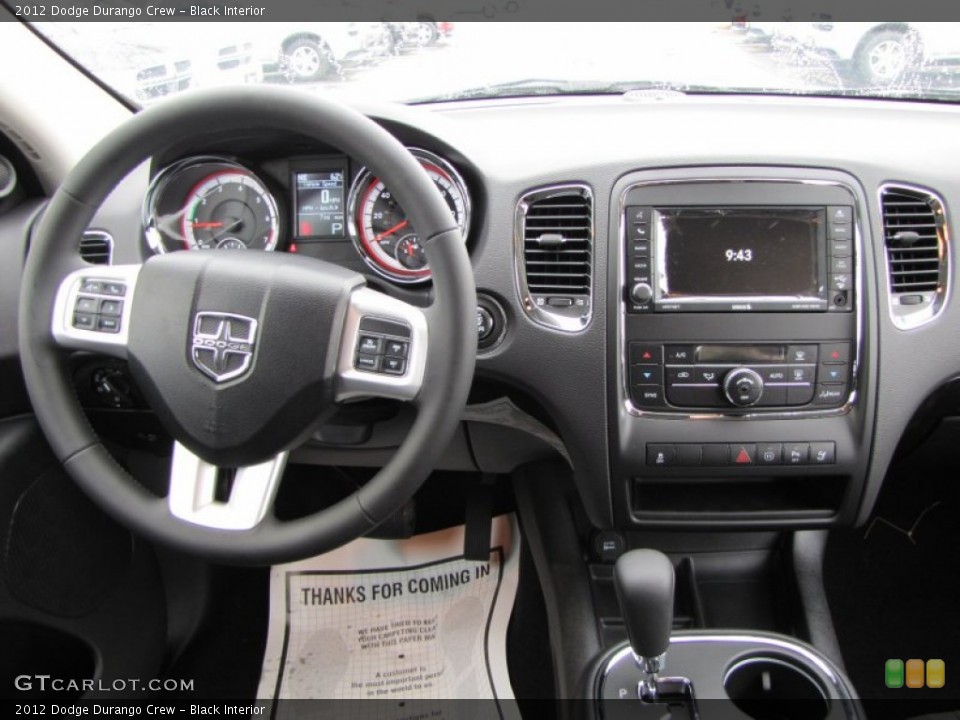 Black Interior Dashboard for the 2012 Dodge Durango Crew #53779126