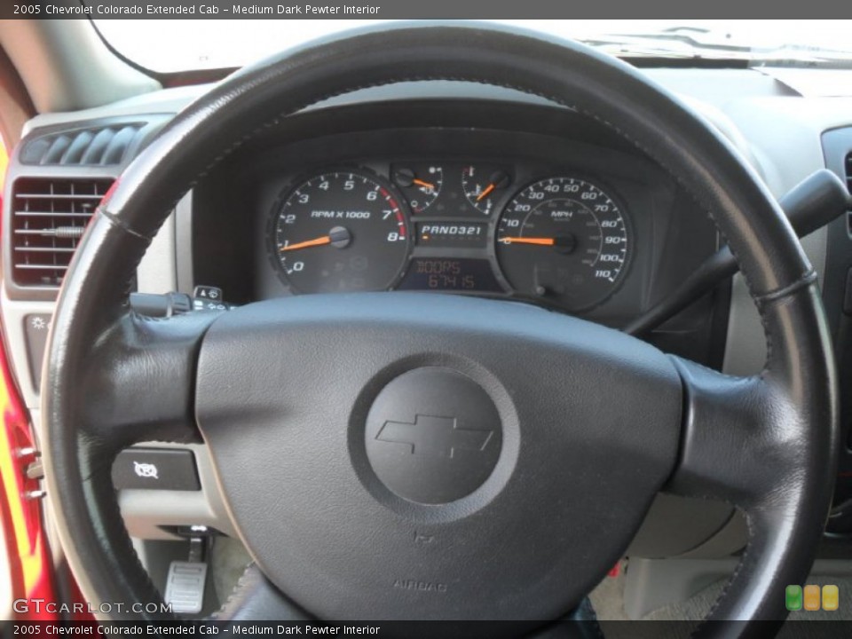 Medium Dark Pewter Interior Steering Wheel for the 2005 Chevrolet Colorado Extended Cab #53779690