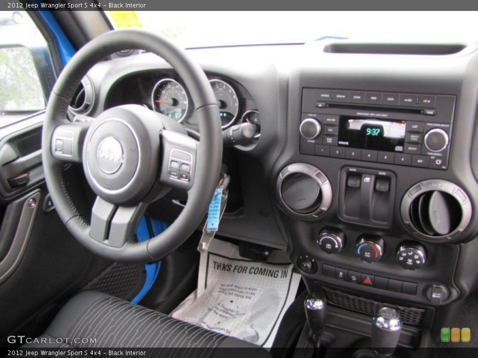 Black Interior Dashboard for the 2012 Jeep Wrangler Sport S 4x4 #53780095