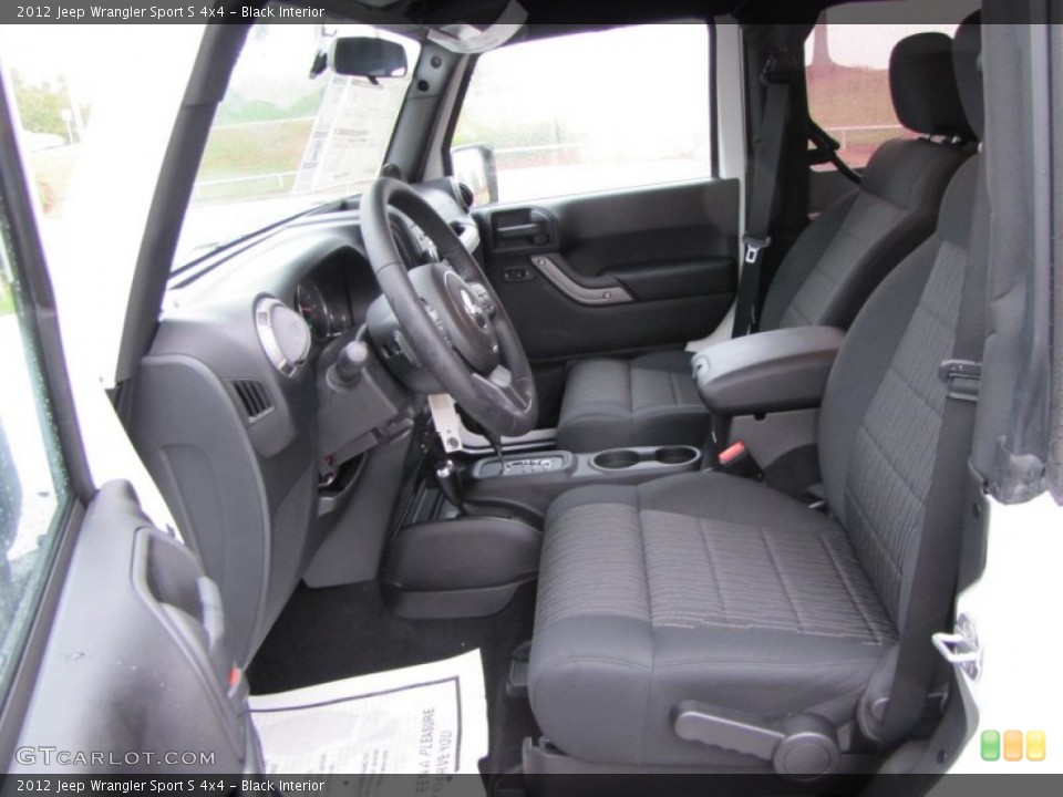 Black Interior Photo for the 2012 Jeep Wrangler Sport S 4x4 #53780365