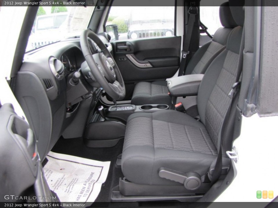 Black Interior Photo for the 2012 Jeep Wrangler Sport S 4x4 #53780518